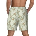 thumbnail image 2 of Lsque Mens Swim Trunks Rose Pattern - Bathing Suit Compression Liner - Beach Swim Shorts Swimwear - (S-3XL) - Stretch Quick Dry -XX-Large, 2 of 9