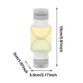 thumbnail image 3 of Junepar 2-in-1 Travel Size Toiletry Bottle Dispenser Leak Proof Silicone Travel Container for Shampoo Lotion Soap 150ml/5oz Portable Travel Bottles for Luggage Gym & Camping, 3 of 7