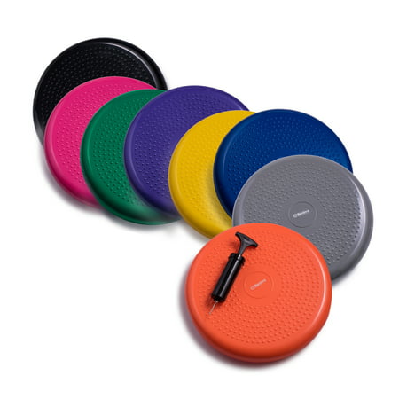 Bintiva Inflated Stability Wobble Cushion, Including Free Pump/Exercise Fitness Core Balance