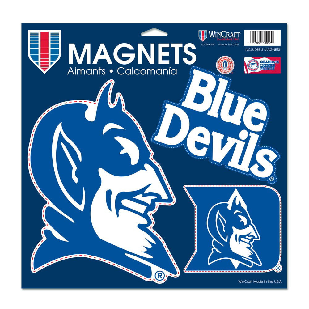 Duke Blue Devils Mascot  3" Premium Vinyl Decal Sticker for Tumbler Cup Car 