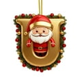 thumbnail image 1 of Rapeiae 26 Letters Christmas Tree Decoration Pendant Christmas Tree Ornaments Personalized Christmas Ornaments Christmas Decoration Xmas Tree Hanging Decor, 1 of 4