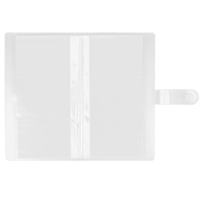Miangastore Porte-Cartes de Visite Livre de Cartes de Crédit Transparent 1Ensemble 8.7X4.5In