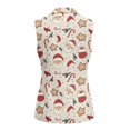 thumbnail image 3 of Uorisanigo Christmas Cute Santa Women's Sleeveless Vest Blazer with Pockets Waistcoat Vest for Women V Neck Blazer Vests Casual Outerwear Size S, 3 of 7