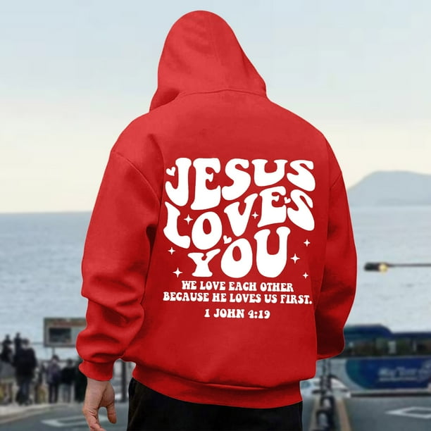 WILLBEST Sudaderas con Capucha para Hombre, Sudaderas Informales De Manga Larga De Gran Tamaño con Estampados Delanteros y Traseros para Uso Diario En Otoño e Invierno Mediana