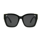 Foster Grant Women's Square Fashion Sunglasses Black
