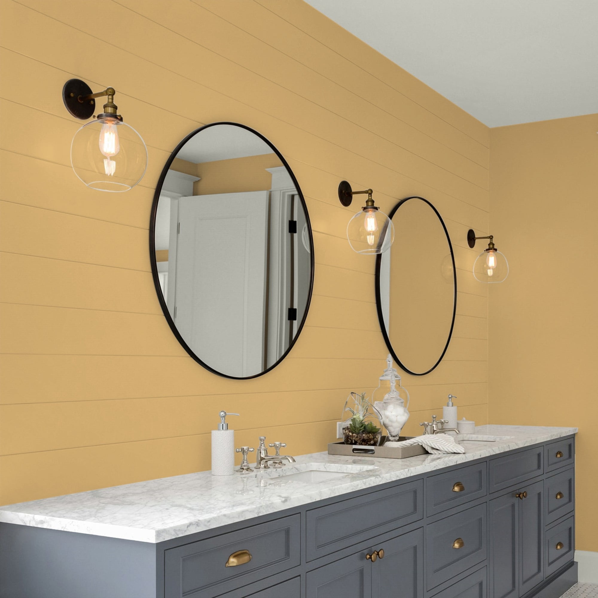 Glidden HEP More Maple / Yellow, Eggshell Interior Paint with Primer, 1 Gallon