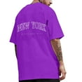 thumbnail image 4 of kamemi Graphic Tees Men Men's V-Neck T-shirts(Purple,L), 4 of 6