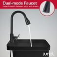 thumbnail image 6 of Jumbl Black Stainless Steel Square Utility Sink, 1 Piece, 6 of 8