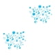 thumbnail image 4 of Inteprter Burbujas Decoración de Pared Ducha Ba?o Azulejo Extraíble Decal Pegatina Mural Type6 NO6 Inteprter CBP052454, 4 of 5