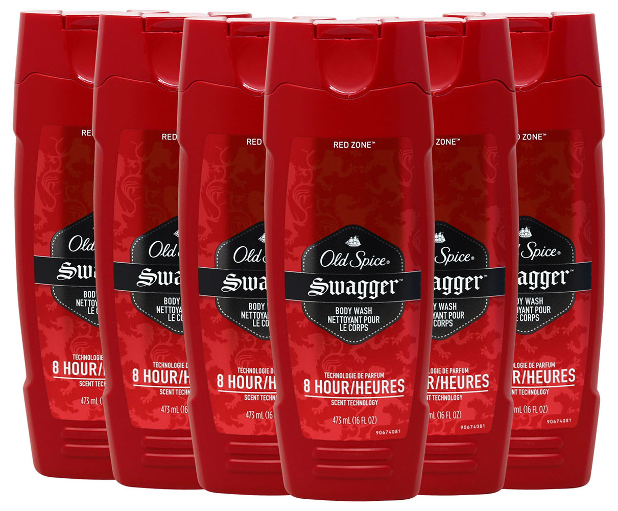 Old Spice Swagger Body Wash 16 Oz Pack of 6