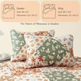 thumbnail image 7 of Whale Flotilla Reversible Patchwork Quilts Twin Size, Lightweight Boho Printed Bedspreads Coverlets Quilt Bedding Set with 1 Pillow Sham for All Seasons, Orange, 7 of 7