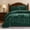Forest Green, variant on Chezmoi Collection Aspen 3-Piece Distressed Velvet Quilt Set, Luxury Leaf Quilted Velvet Bedspread, Lightweight All Season Coverlet, Reversible Brushed Microfiber Bedding, Burgundy, King Size