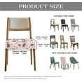 thumbnail image 7 of HELLHERO Cow Strawberry Print Seat Covers for Dining Room Chair, Stretch Fit Removable Chair Seat Cushion Protector, Dining Chair Covers Set of 6, Pink, 7 of 7