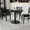 Black, variant on BizChair 36'' Square Mahogany Laminate Table Top with 24'' Round Table Height Base