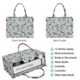 thumbnail image 2 of Large Capacity Tote Bag,Cute Pitbull Terriers Dog and Flowers Handbag Fashion Luxury Tote Bag,15.7"x13"x 5.1" Inches,Laptop Compatible, 2 of 6