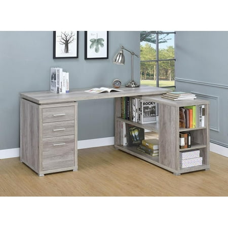Yvette Office Desk In Grey Driftwood Com Yvette Office Desk In Grey Driftwood