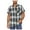 Black-C, variant on Men's Cotton Plaid Shirt with Short Sleeve, Men’s & Big Men’s Button Down Shirts with Double Pocket, Navy-A, Size XXL