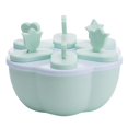 thumbnail image 2 of Moldes para paletas BPA gratis Ice Pop Maker Molde Paleta Helado Molde Frozen 6/8 Cells Circular Green Magideal Moldes para paletas BPA gratis, 2 of 7