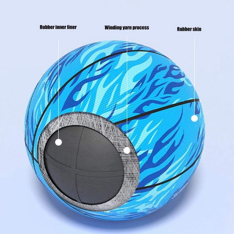 CEORPER Rubber Basketball Waterproofs Training Ball Fine Stitching Kids Basketball