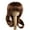 Chestnut Brown, variant on Monique Synthetic Mohair Brown Black Lizzy Doll Wig