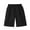 Black, variant on Plebaso Kids Shorts Boys Girls High Waist Cotton Sweat Shorts Solid Color Pull on Shorts with Pockets