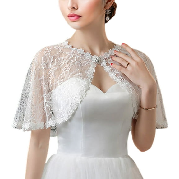 RYUJNDK Light weight Lace Shawl Rhinestones Decoration Shawl Breathable Evening Wrap for Weddings and Parties