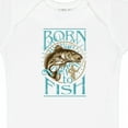 thumbnail image 4 of Inktastic Born to Fish Boys or Girls Baby Bodysuit, 4 of 5
