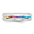 thumbnail image 5 of Edward Mirell  Titanium Rainbow Anodized Center Polished 6mm Band, 5 of 5