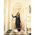 thumbnail image 5 of Stylish Pakistani Designer Shalwar Kameez Dress Sewn Indian Trouser Pant Suits ( Blue, XXL - 46 ), 5 of 6
