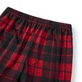 thumbnail image 6 of Christmas Family Pajamas Matching Set Hat Printed Pull on Top Plaid Pants Matching PJS Set, 6 of 7