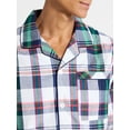 thumbnail image 6 of Free Assembly Matching Family Pajamas Men's Cotton Plaid Notch Collar Top and Pants Gift Set, 2-Piece, Sizes XS-3X, 6 of 7