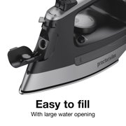 Proctor Silex Clothing Iron, Steam Iron for Clothes with Stainless Steel Soleplate & Retractable Cord