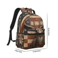 thumbnail image 2 of Goofa Deer American Flag Wall Pattern Comfortable Student Backpack - Ergonomic Design, Durable, Water-Resistant, Multi-Compartment,Travel, and Outdoor Activities, 2 of 5