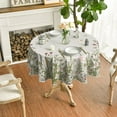 thumbnail image 5 of Spring Summer Tablecloth 60x60 Inch Round, Wild Flowers Floral Table Cover for Party Picnic Dinner Decor, 5 of 6
