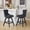 Black, variant on Swivel Bar Stools Set of 2, Counter Height Bar Stools with Back & Button Tufted Decoration, Velvet Upholstered with Rubberwood Legs & Chrome Nailhead Trim, Wind Red