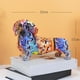 thumbnail image 5 of Escultura de perro colorida creativa Artesanía de resina Estatuil Estatua Decoración de oficina en de colección Centro de C Baoblaze animales perros estatuilla, 5 of 7