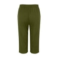 thumbnail image 5 of Green Women's Casual Pants, Women'S Non Drawstring Pocket Floral Cotton Linen Casual Pants,Women's Casual Pants 5XL, 5 of 5