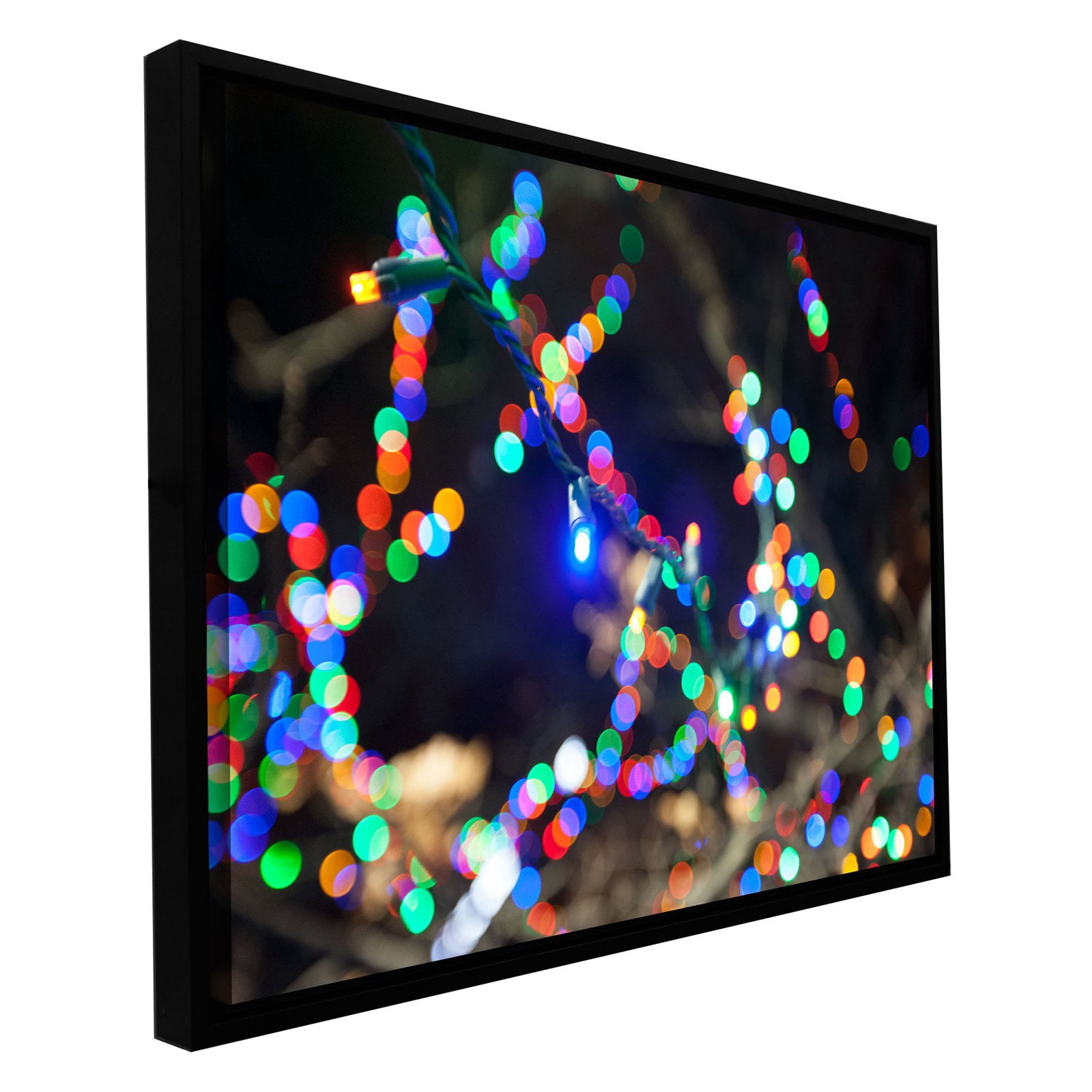 Cody York "Bokeh 3" Floater-Framed Gallery-Wrapped Canvas