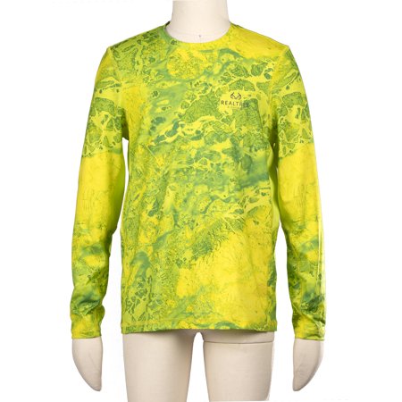Realtree Wav3 Youth Long Sleeve Performance Fishing Tee