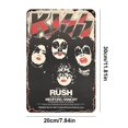 thumbnail image 2 of Placa de Metal Vintage de Hierro Wdftyju Banda de Beso Rectangular 20x30cm, 2 of 9