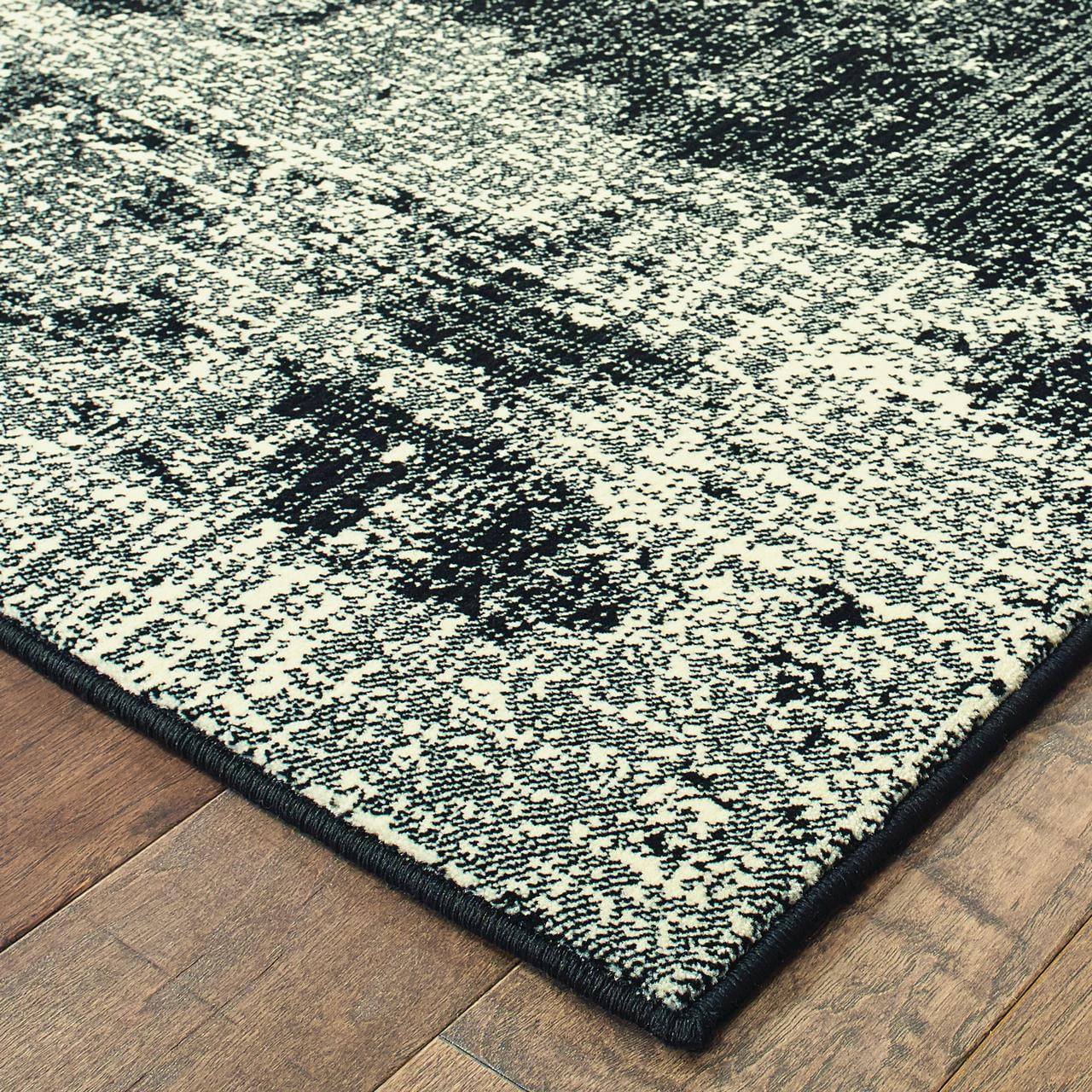 Avalon Home Logan Distressed Abstract Area Rug or Runner, Multiple Sizes