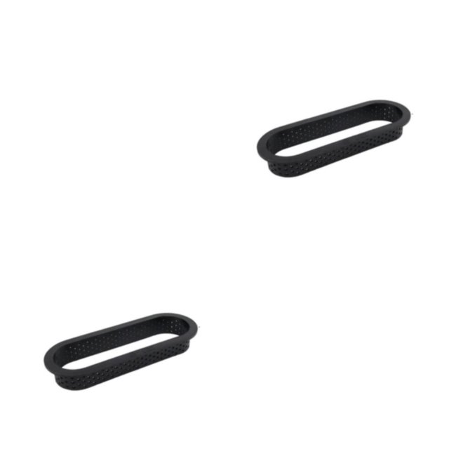 Inteprter Molde para tarta, Mousse, círculo, anillo perforado, herramienta de decoración, postre, DIY, Muffin, tarta, hogar, accesorios para Oval 2Conjunto