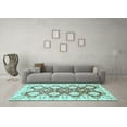 thumbnail image 3 of Ahgly Company Indoor Rectangle Oriental Light Blue Traditional Area Rugs, 8' x 12', 3 of 4
