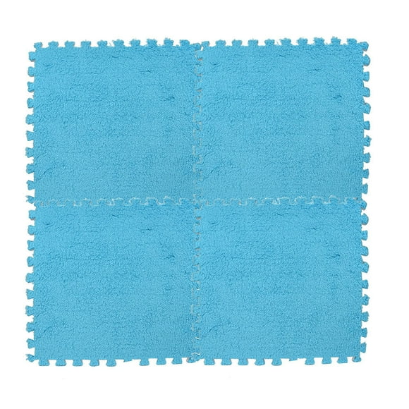 DPTALR 25X25cm Kids Carpet Foam Puzzle Mat EVA Shaggy Velvet Baby Eco Floor 7 colors