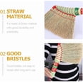 thumbnail image 3 of Healifty Small Broom Small Natural Whisk Broom Handmade Broom Straw Woven Soft Broom Asian Broom for Household Sweeping Indoor Outdoor Broom, 3 of 4