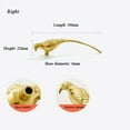 thumbnail image 2 of ABPETE Cabinet Knobs Brass Bird Shape Drawer Pull Sealing Glaze Single-Hole Handle Door Knob Magpie Dresser Knob 2Pcs Right, 2 of 9