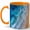 Orange, variant on Aerial Beach Coffee Mug, Blue Ocean Waves Mug, Coastal Shoreline Ceramic Mug, Beach Lover Gift, Summer Sea View Cup for Women Men, 11 oz