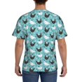 thumbnail image 2 of Rocae Lovely Roosters for Men's Moisture-Wicking Crew Tee - T-Shirt for Sports, Outdoor Activities, and Casual WearLarge, 2 of 9