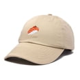 thumbnail image 5 of Dalix Salmon Nigiri Embroidered Sushi Cotton Dad Hat Baseball Cap Adjustable Womens in Khaki, 5 of 5