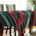 thumbnail image 5 of Yayeee Tablecloths 60" x 90" Rectangle Wrinkle Resistant Party Table Cover, Red Abstract Lines, 5 of 8